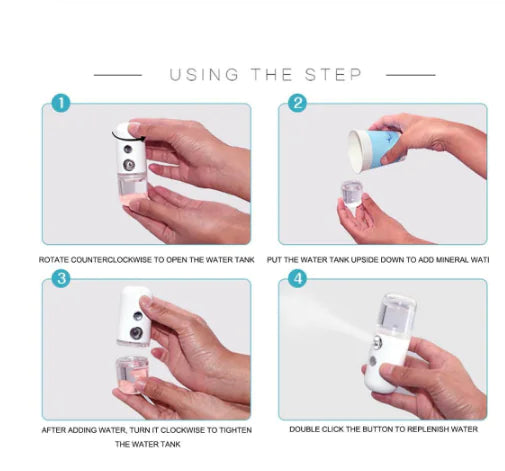 MistEase Compact Nano Facial Mister & Humidifier