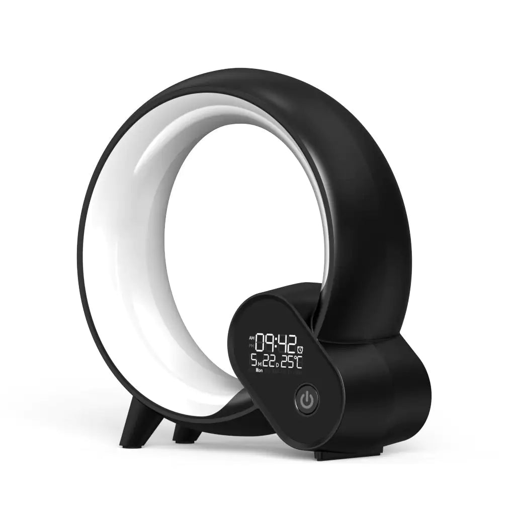 Creative Q Light Sunrise Alarm Clock – Bluetooth Speaker, White Noise, & Color-Changing Atmosphere Lamp with App Control
