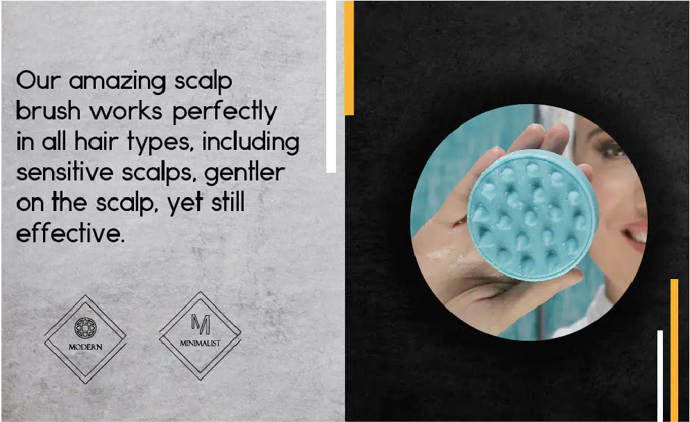 Soft Silicone Hair & Scalp Massager – Deep Clean, Exfoliating, Hair Growth Support