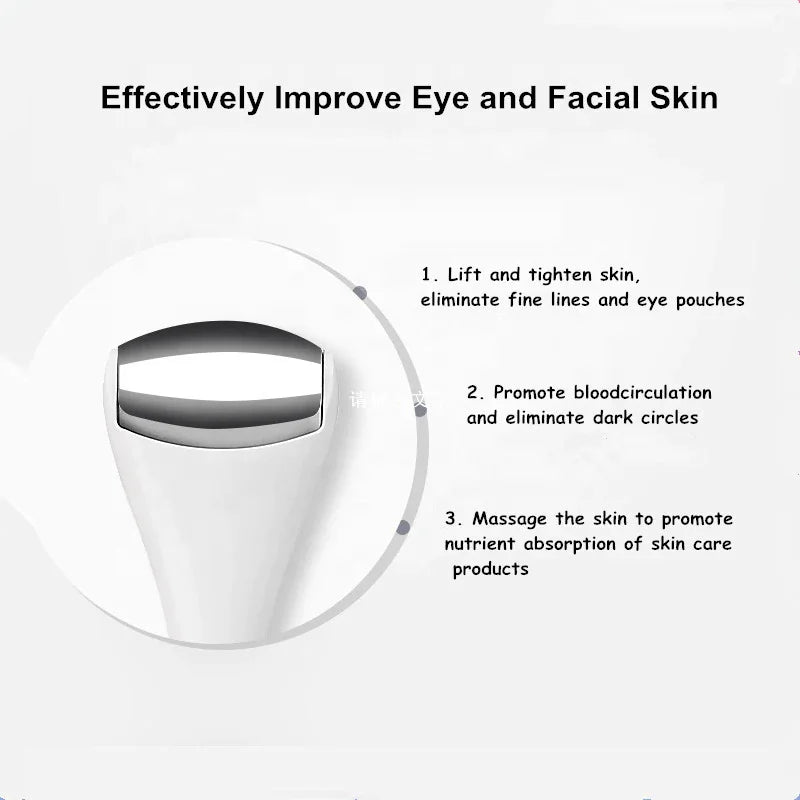 Eye & Face Ice Roller Massager — Cooling Depuffing Facial Roller