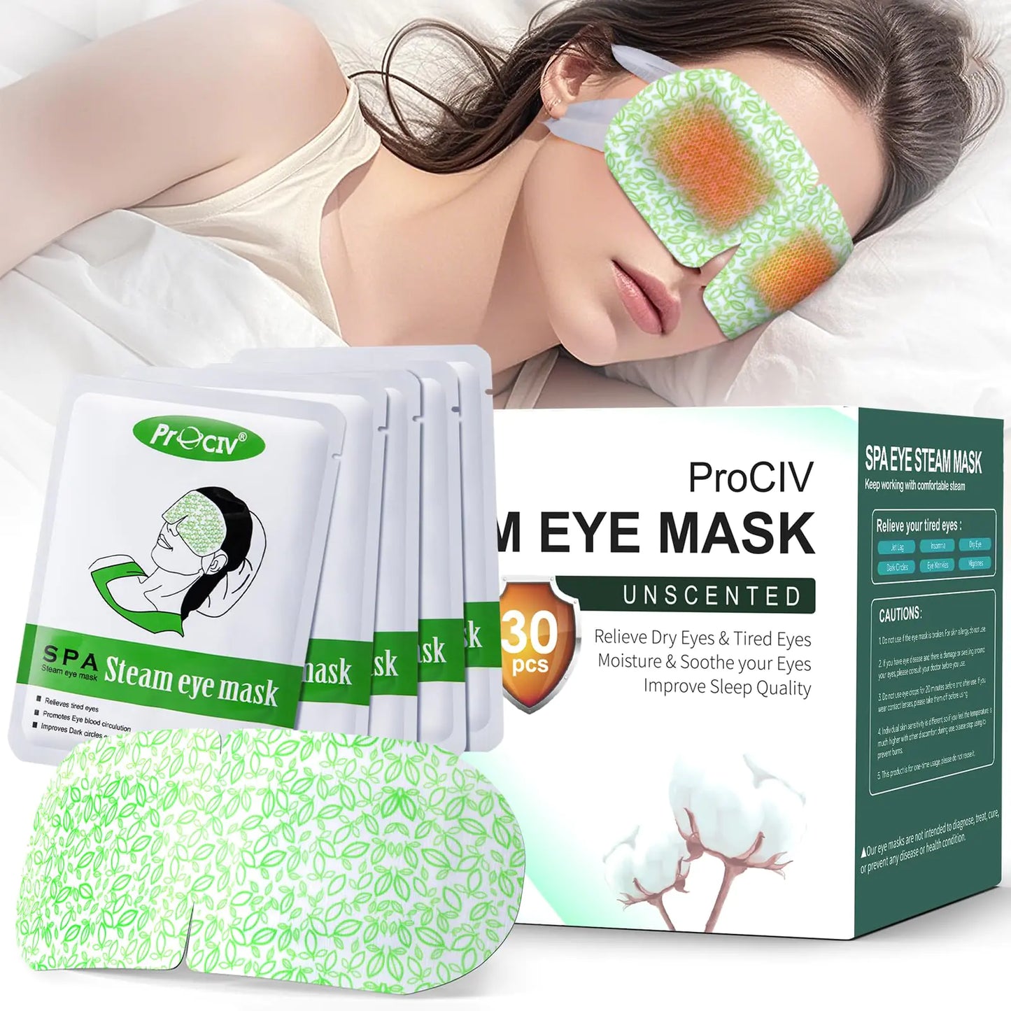 SerenitySteam™ Heated Eye Mask – 30 Pack