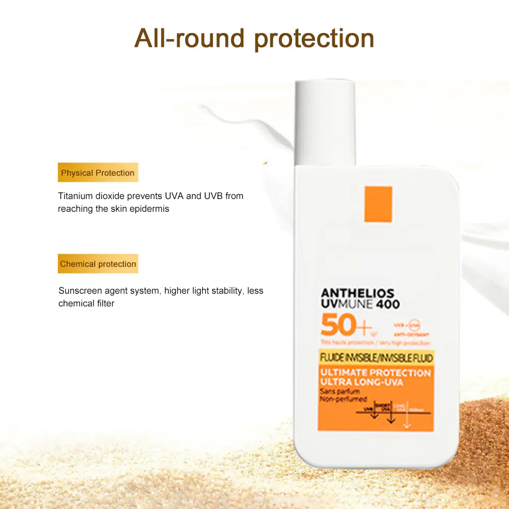 Lightweight Broad Spectrum SPF 50 Sunscreen – Sensitive Skin, Water-Resistant, Fragrance-Free