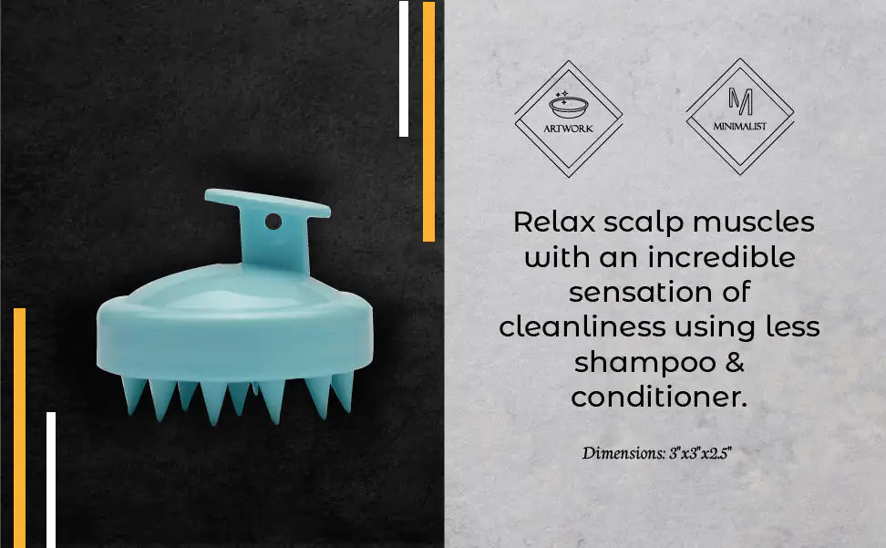 Soft Silicone Hair & Scalp Massager – Deep Clean, Exfoliating, Hair Growth Support