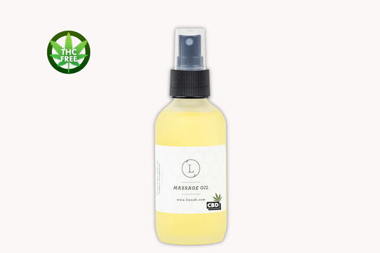 Aromatherapy Eucalyptus Massage Oil with CBD (THC-Free) — Natural Relaxing Body Oil