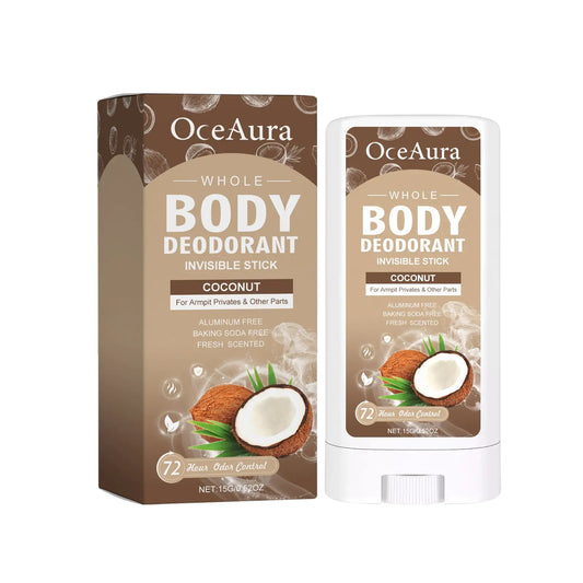 OceAura Whole Body Deodorant Stick — Mild, Clean Scent | Sweat & Odor Control (Unisex)