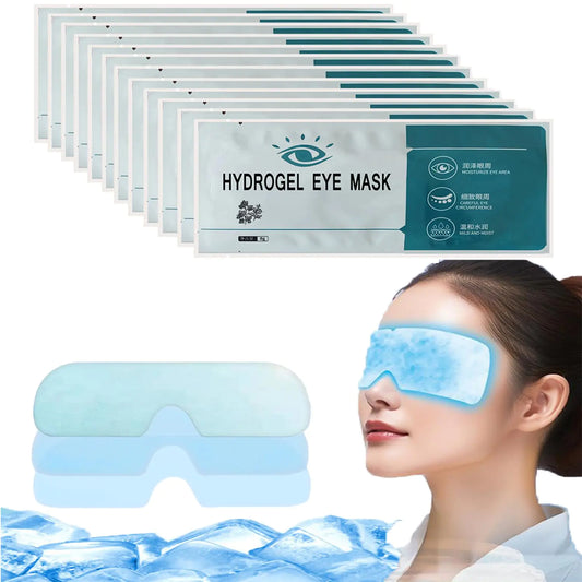 ChillRest™ Self-Cooling Hydrogel Eye Mask – 12 Pack (Blue)