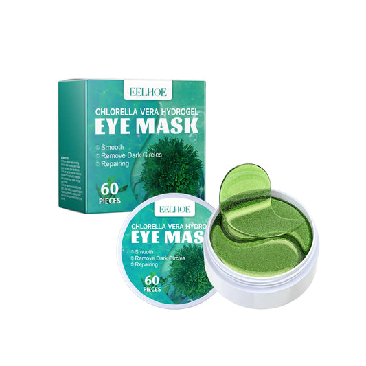 EELHOE Chlorella Vera Hydrogel Eye Mask – Hydrating & Firming Patches for Dark Circles, Puffiness & Fine Lines