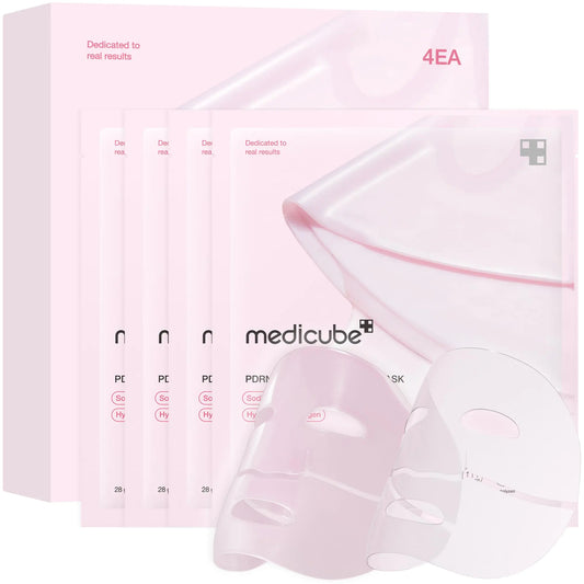 Medicube Salmon DNA PDRN Pink Collagen Jelly Gel Mask – Overnight Korean Face Mask for Glass Skin, Firming & Deep Hydration (28g, 4-Pack)